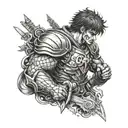 guts berserk tattoo design idea