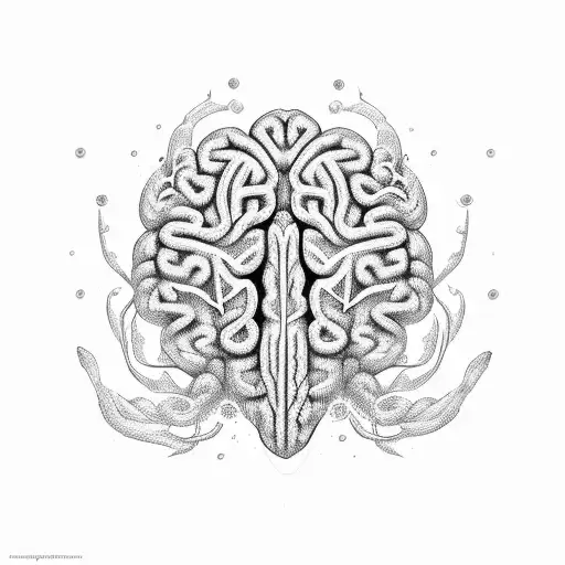 When you'r brain goes numb, you can call that mental freeze tattoo design idea
