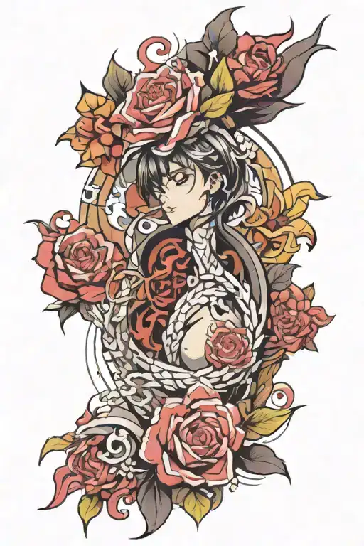3D2Y Vertical tattoo tattoo design idea