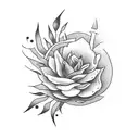 Combine dark art with botany elements to create a surreal and mysterious tattoo design tattoo design idea