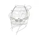 BMW E91 tattoo design idea