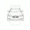 BMW E91 tattoo design idea