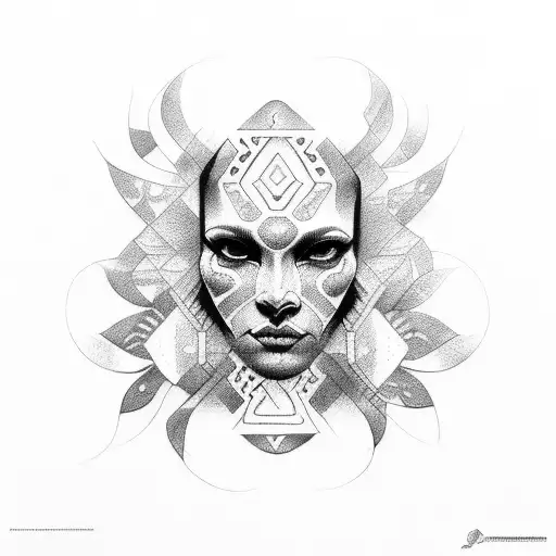 brazilian indigenous tattoo design idea