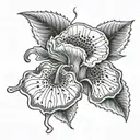 botanic rafflesia tattoo design idea