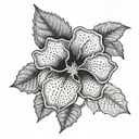 botanic rafflesia tattoo design idea