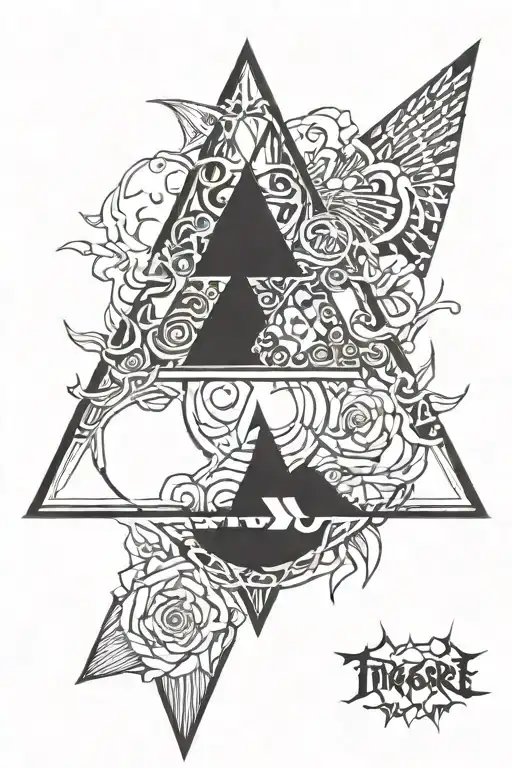 triforce inside in cursed mark sasuke and circle flame tattoo design idea