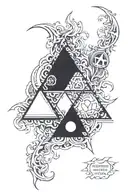 triforce inside in cursed mark sasuke and circle flame tattoo design idea