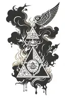 zelda triforce cursed mark sasuke flame tattoo design idea