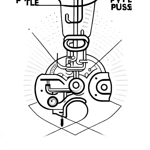 simple text made with a single line that says "Pressure bust pipes but it never broke bones" tattoo design idea