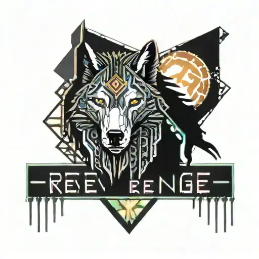 revenge forgiveness hope heart broken heart wolf tattoo design idea