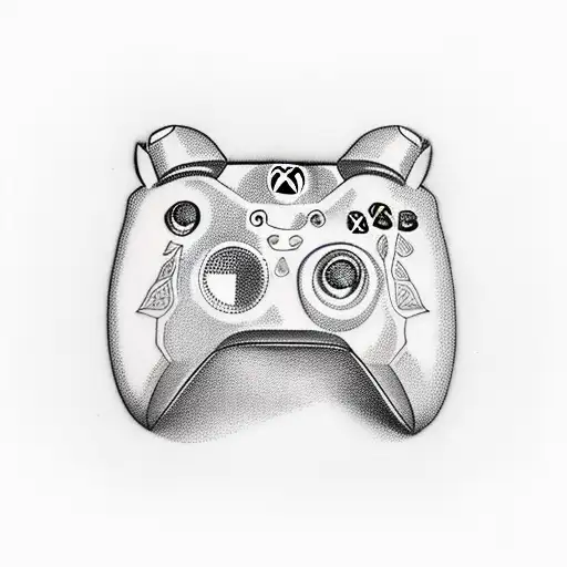 xbox controller tattoo design idea