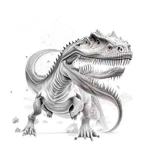 dino tattoo design idea
