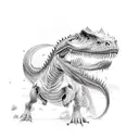 dino tattoo design idea