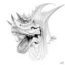 dino tattoo design idea