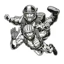 skydiving tattoo design idea