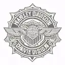 Harley Davidson Logo tattoo design idea