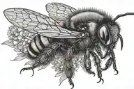 bumble bee tattoo design idea