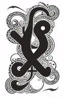 salmo 23 verse tattoo design idea