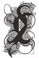 salmo 23 verse tattoo design idea