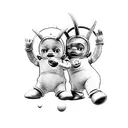 teletubbies tattoo design idea