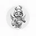 teletubbies tattoo design idea