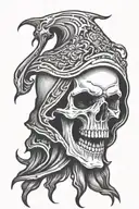 reaper of death tattoo design idea