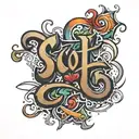 The name "Scott" in a graffiti font tattoo tattoo design idea