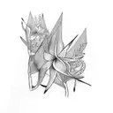 Strelitzia tattoo design idea