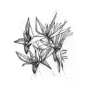 Strelitzia tattoo design idea