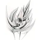 Strelitzia tattoo design idea