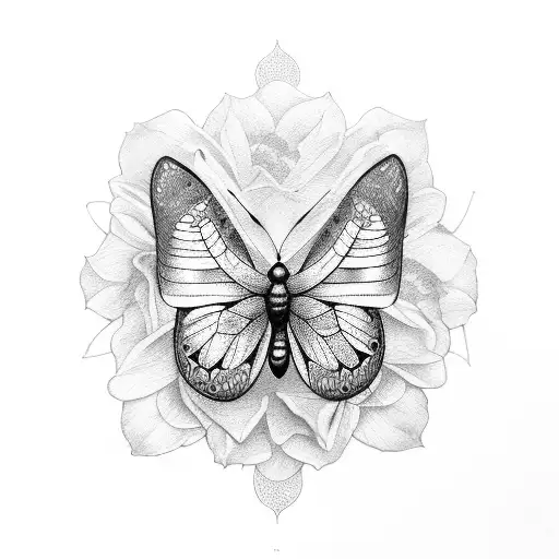 Eliza and Millie with butterfly  tattoo design idea