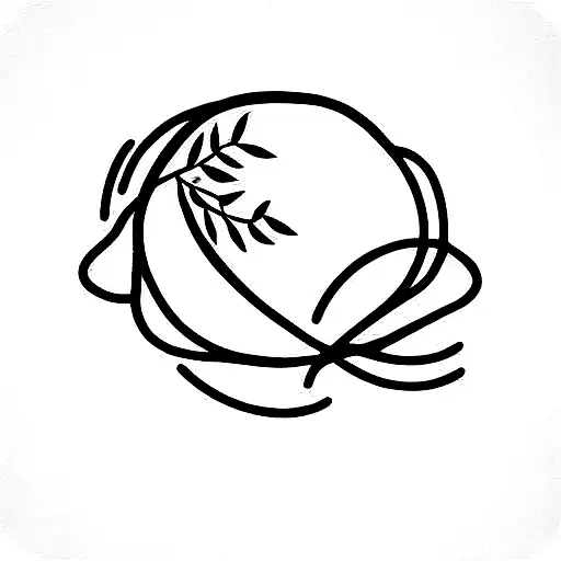 at peace with the world tattoo design idea