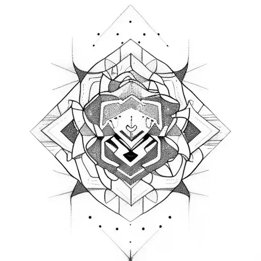 stuttering and nature tattoo design idea