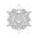 stuttering and nature tattoo design idea