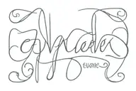 Evan name tattoo name only signature font tattoo design idea