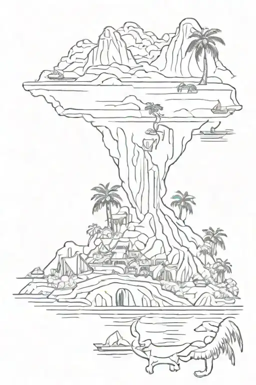 Costa Rica and Europe travel tattoos tattoo design idea