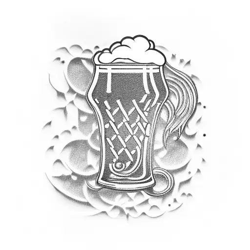 Beer, qr code tattoo design idea