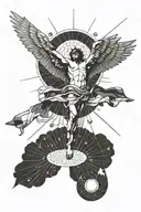 icarus falling from the sun tattoo design idea