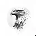 bald eagle with a cobra tattoo design idea