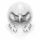 bald eagle with a cobra tattoo design idea