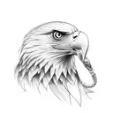 eagle with a snake in its mouth wraped around it tattoo design idea