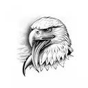 eagle with a snake in its mouth wraped around it tattoo design idea