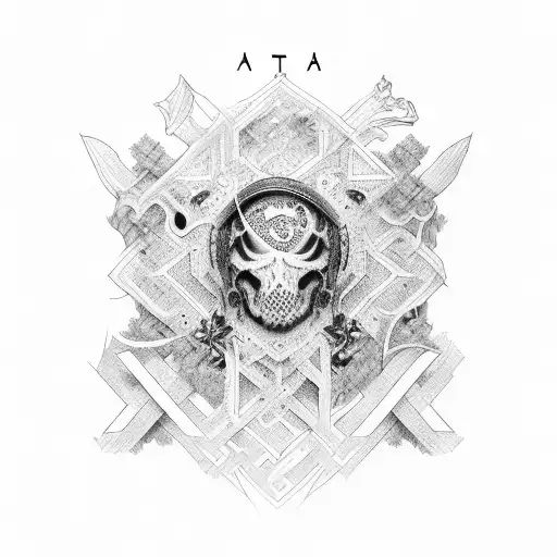 acta non verba tattoo design idea