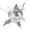Avatar Aang's air glider tattoo design idea