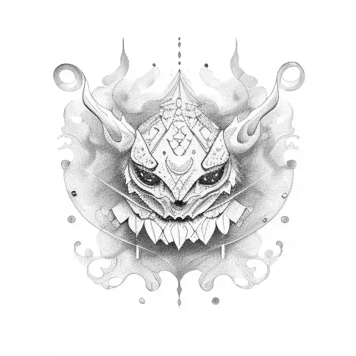 cream  tattoo design idea