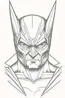 wolverine samurai mask tattoo design idea