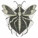 praying mantis tattoo design idea