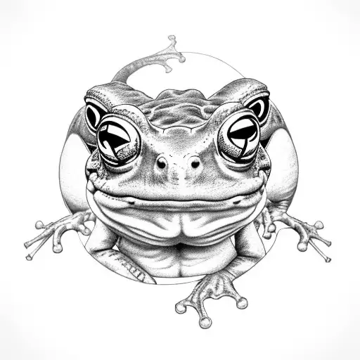 Vietnam War Frog tattoo design idea