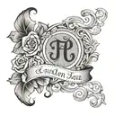 Design a tattoo of your children's names; Evelyn Ezra and Jacob tattoo design idea