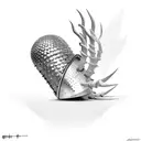 spike conch shell  tattoo design idea